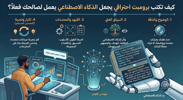 كيف تكتب برومبت احترافي