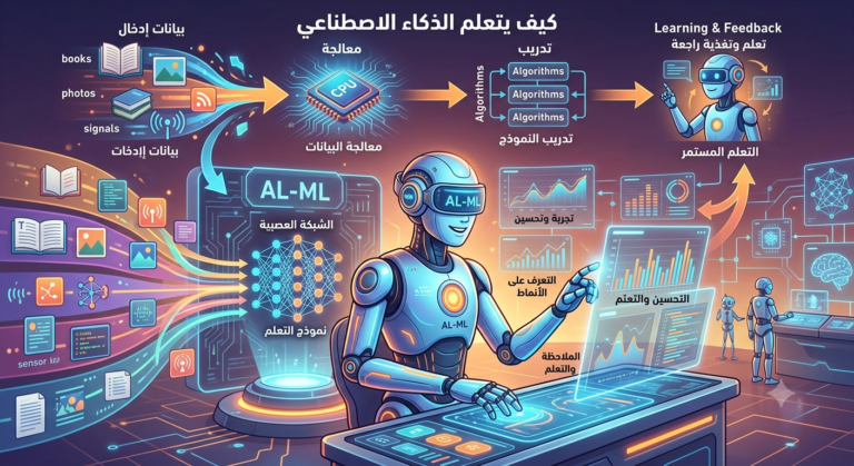 كيف يتعلم الذكاء الصناعي how ai learning